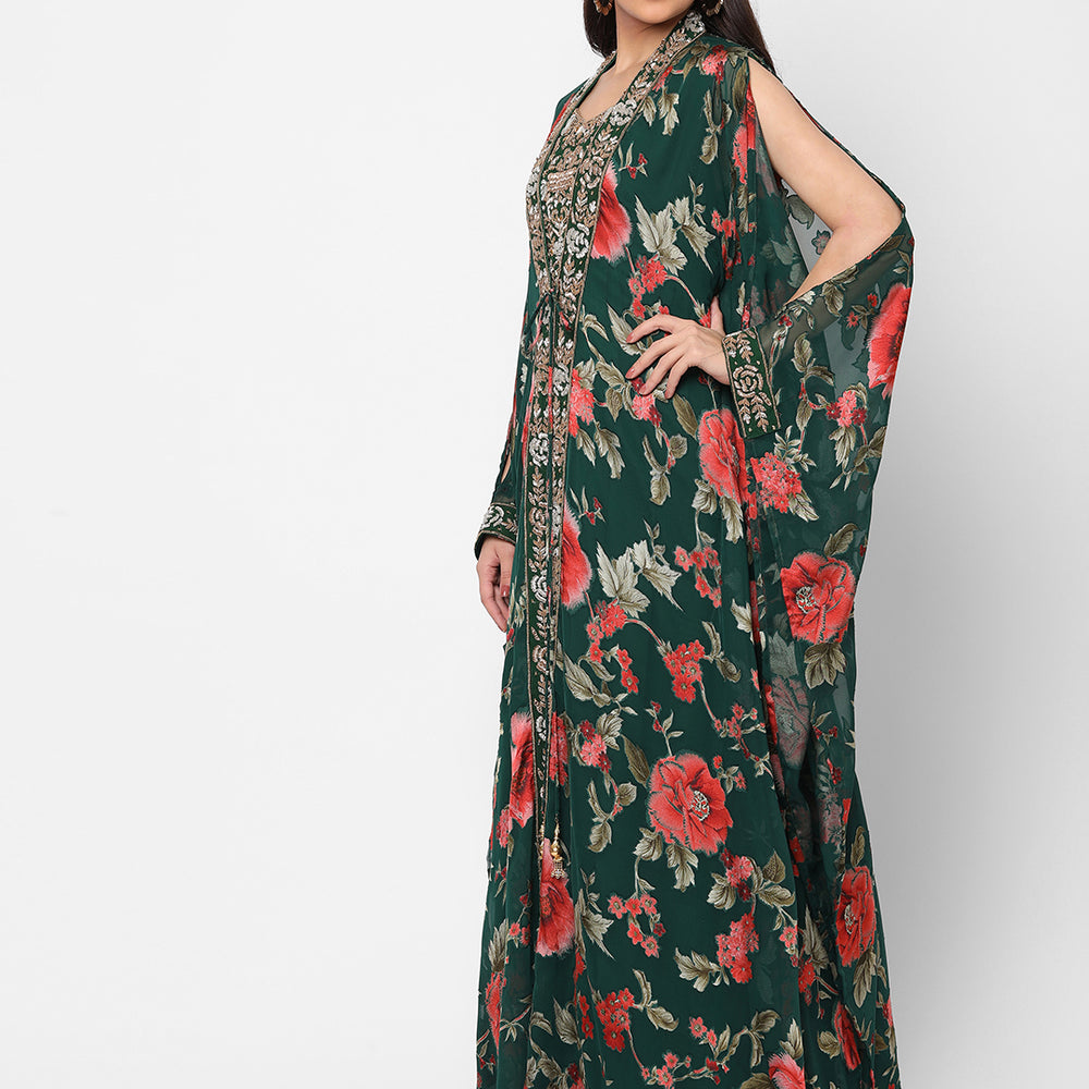 
                  
                    Summer Kaftan Floral Printed Slit Sleeve Maxi - Maxim Creation
                  
                