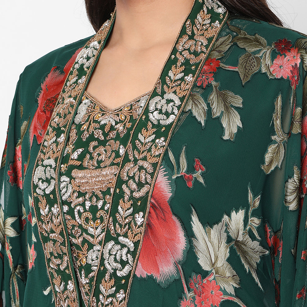
                  
                    Summer Kaftan Floral Printed Slit Sleeve Maxi - Maxim Creation
                  
                