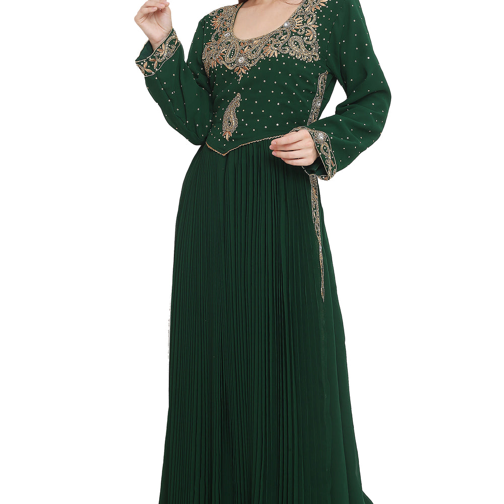 
                  
                    Djellaba Maxi Embroidered Gown - Maxim Creation
                  
                