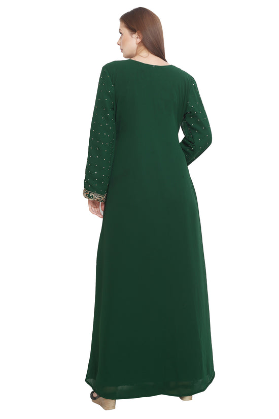 Djellaba Maxi Embroidered Gown - Maxim Creation