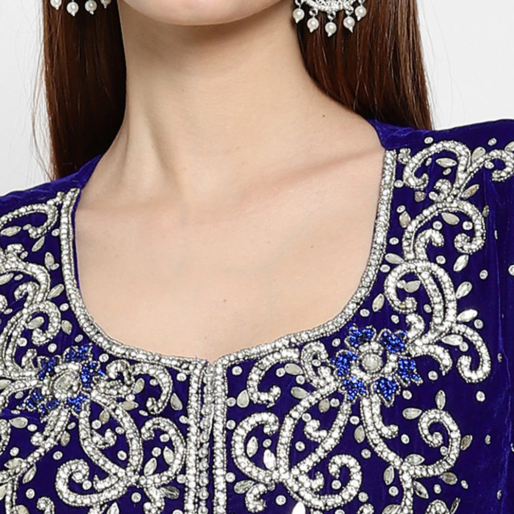 
                  
                    Designer Caftan With Crystal Embroidered Work - Maxim Creation
                  
                