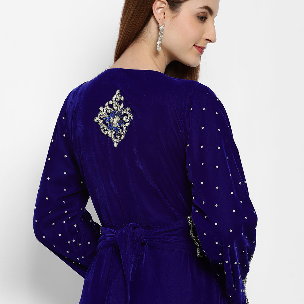 
                  
                    Designer Caftan With Crystal Embroidered Work - Maxim Creation
                  
                
