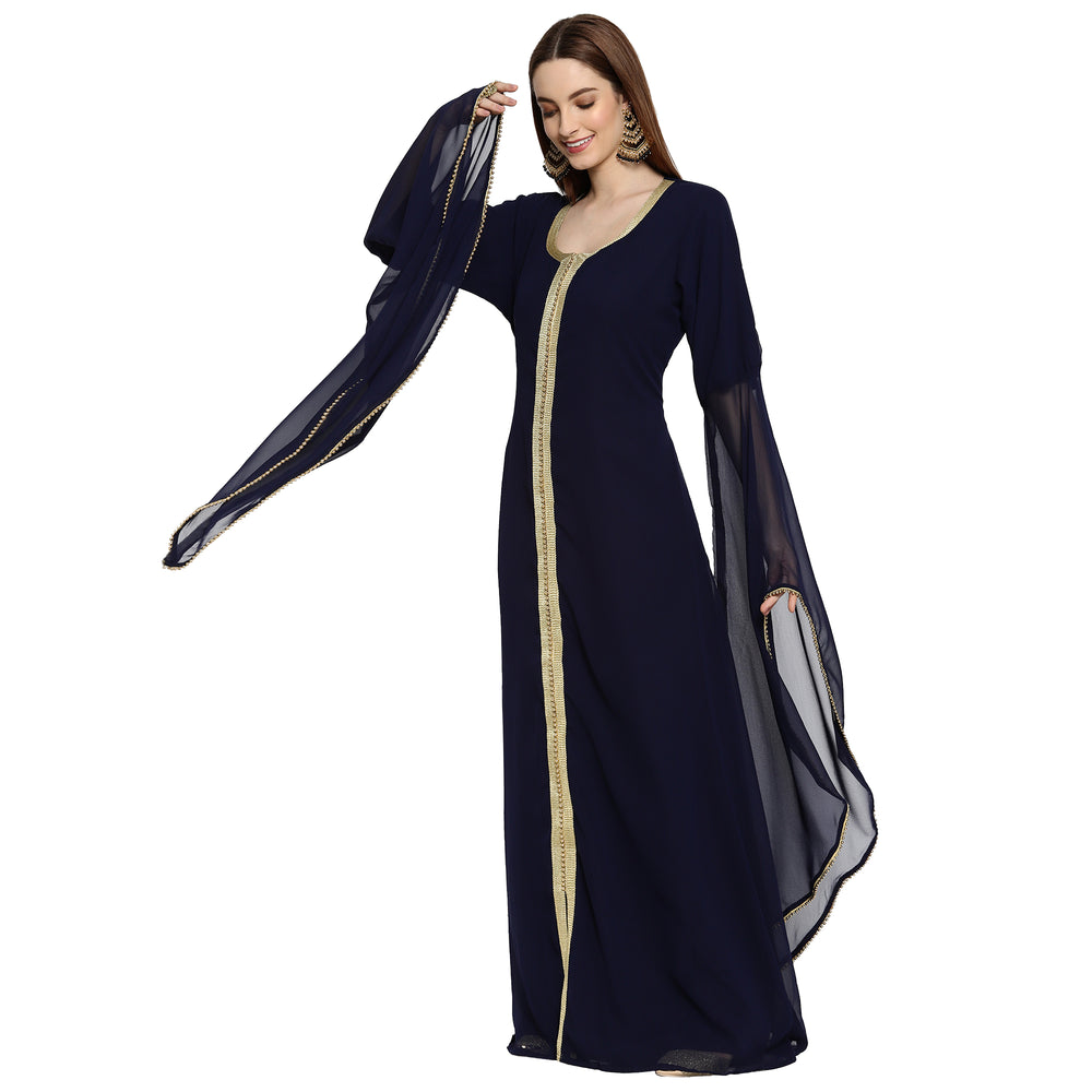 
                  
                    Designer Gown Cocktail Party Gown - Maxim Creation
                  
                