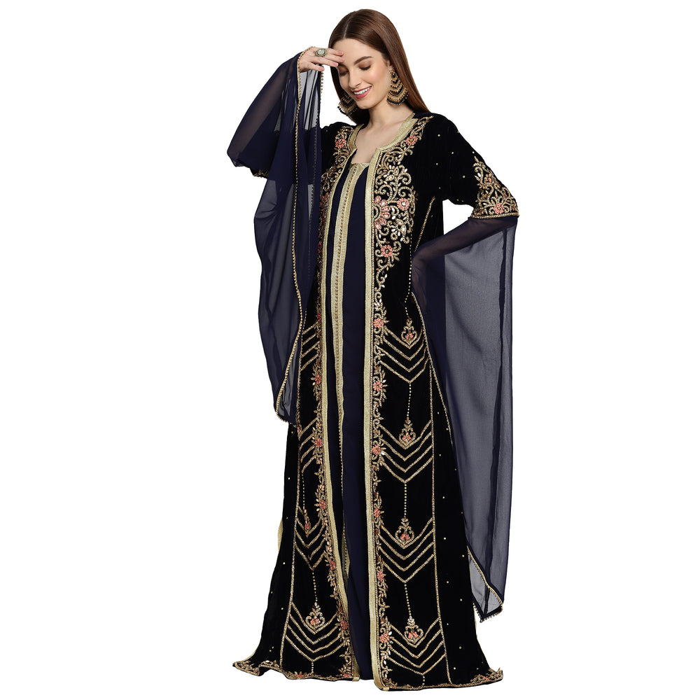 
                  
                    Designer Gown Cocktail Party Gown - Maxim Creation
                  
                