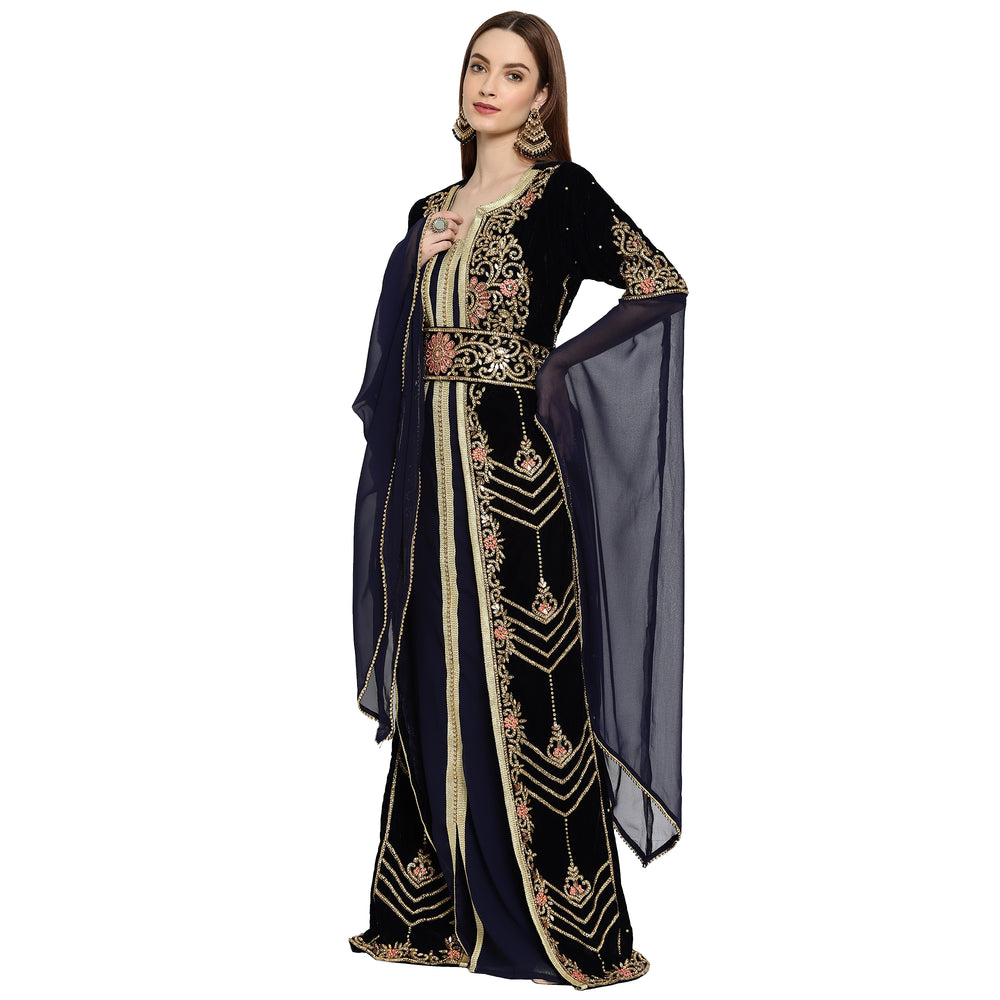 
                  
                    Designer Gown Cocktail Party Gown - Maxim Creation
                  
                