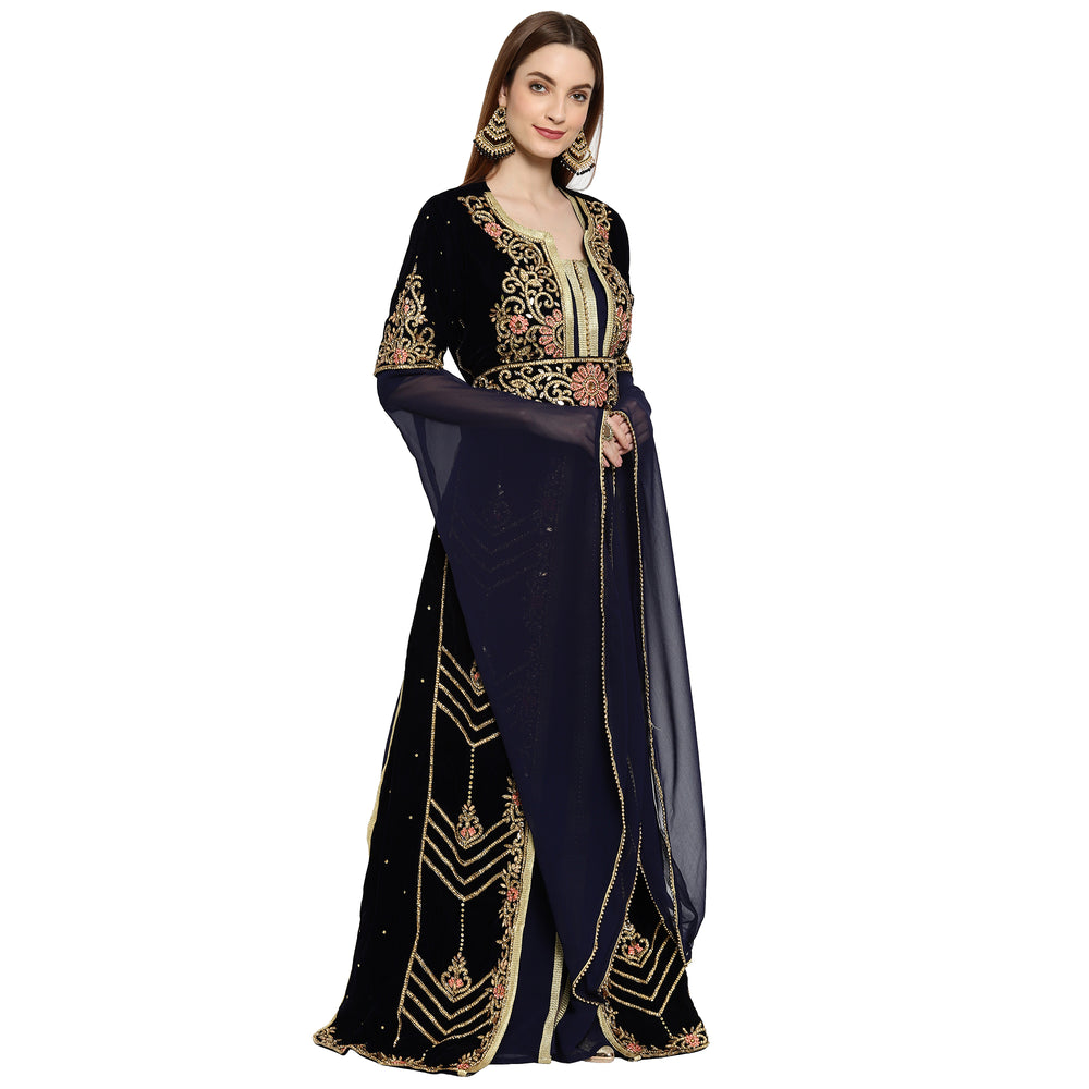 
                  
                    Designer Gown Cocktail Party Gown - Maxim Creation
                  
                