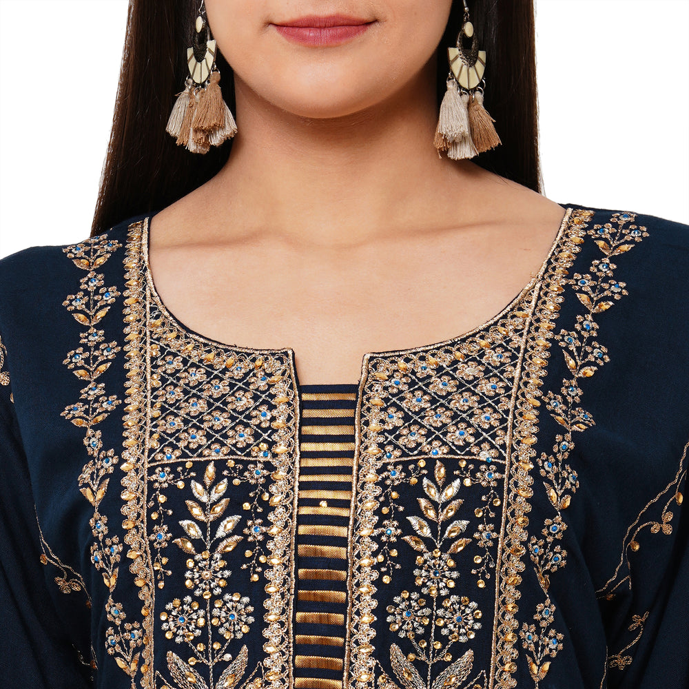
                  
                    Arabian Abaya Floral Maxi Dress - Maxim Creation
                  
                