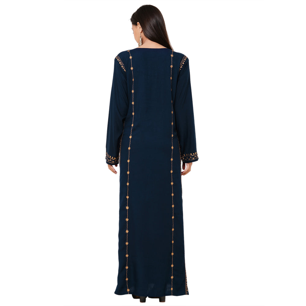 
                  
                    Arabian Abaya Floral Maxi Dress - Maxim Creation
                  
                