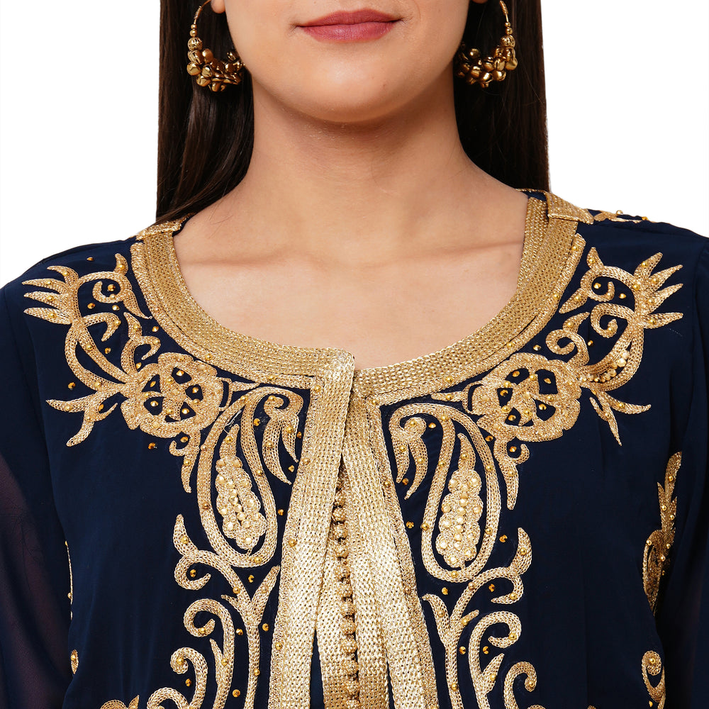 
                  
                    Traditional Caftan Cocktail Party Gown - Maxim Creation
                  
                
