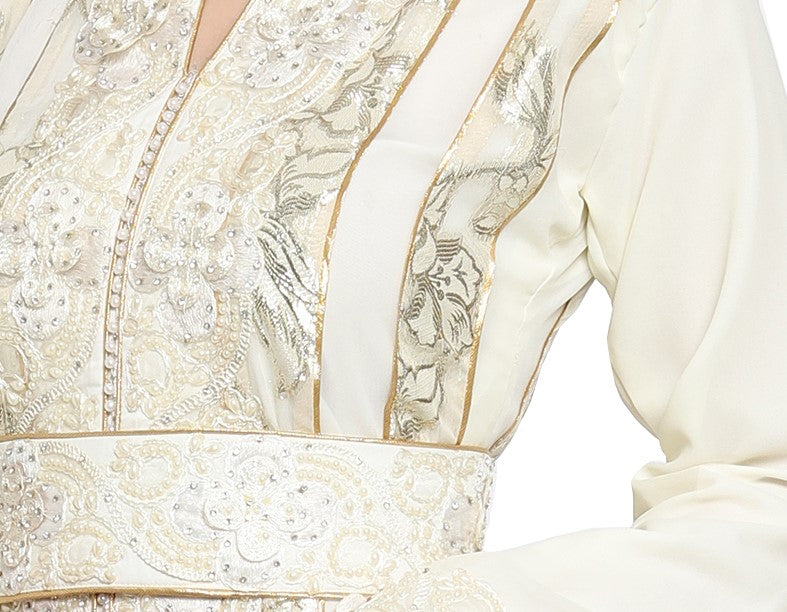 
                  
                    Hand Embroidered Wedding Ball Gown - Maxim Creation
                  
                