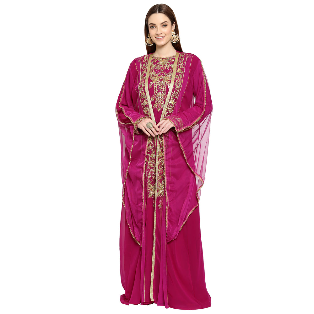 
                  
                    Henna Party Embroidered Maxi Dress - Maxim Creation
                  
                