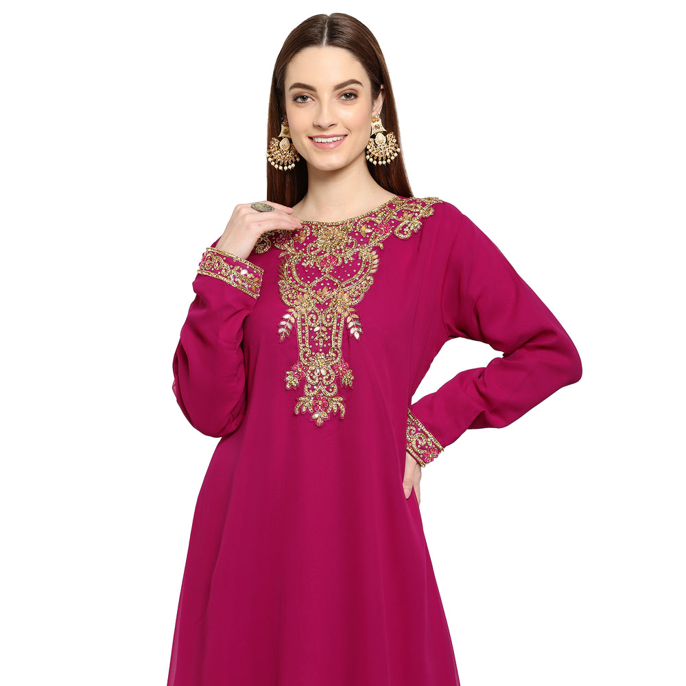 
                  
                    Henna Party Embroidered Maxi Dress - Maxim Creation
                  
                