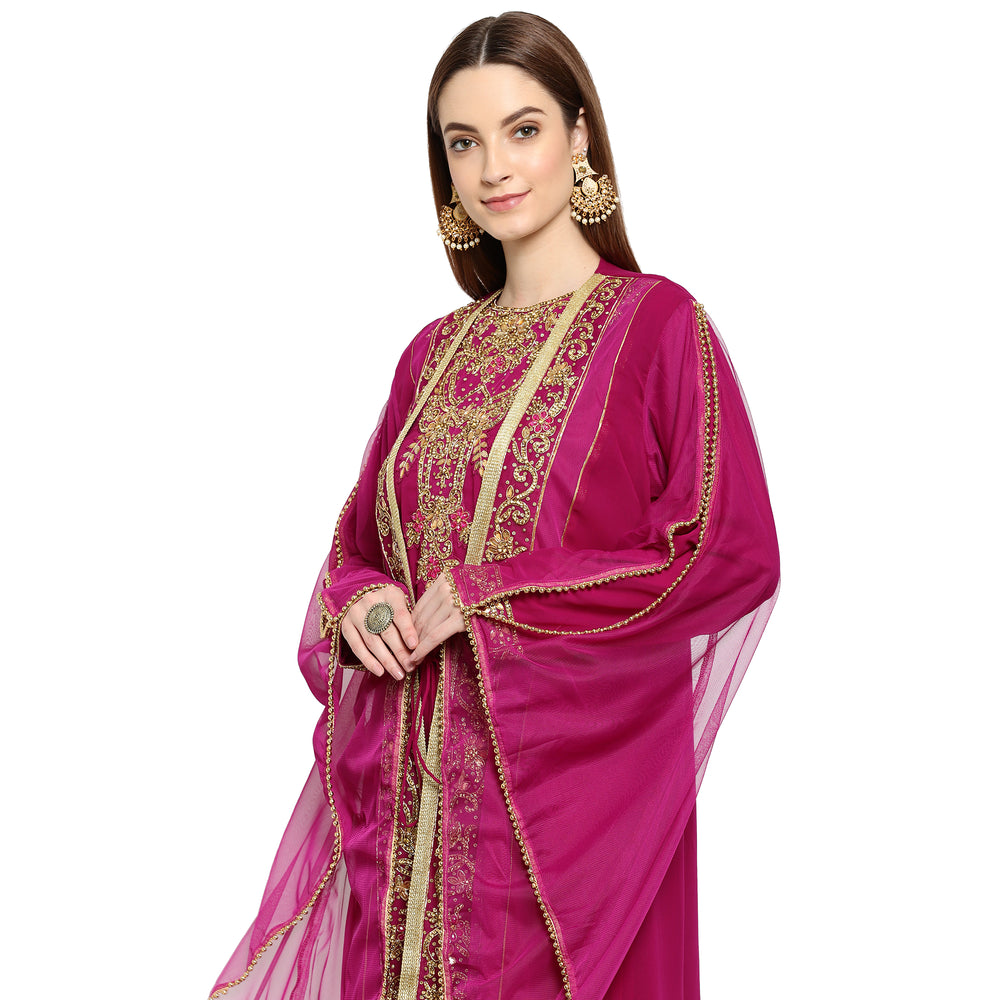 
                  
                    Henna Party Embroidered Maxi Dress - Maxim Creation
                  
                