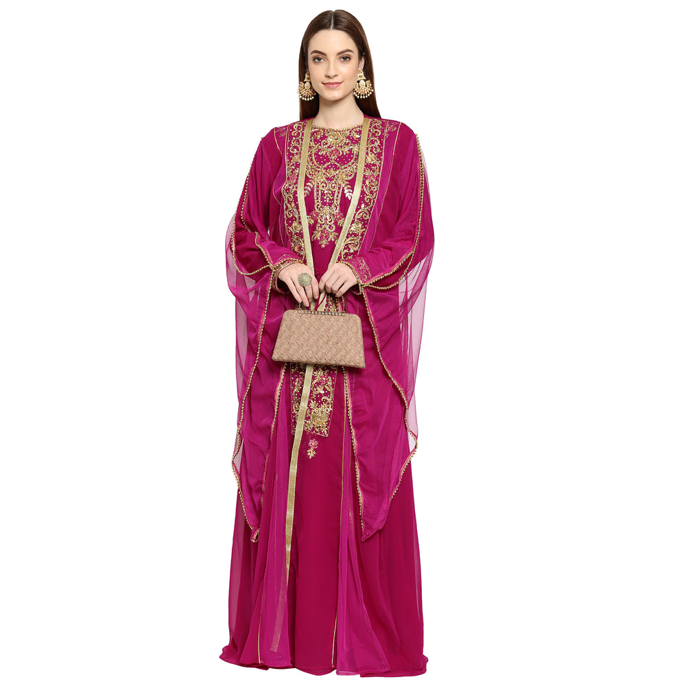 
                  
                    Henna Party Embroidered Maxi Dress - Maxim Creation
                  
                