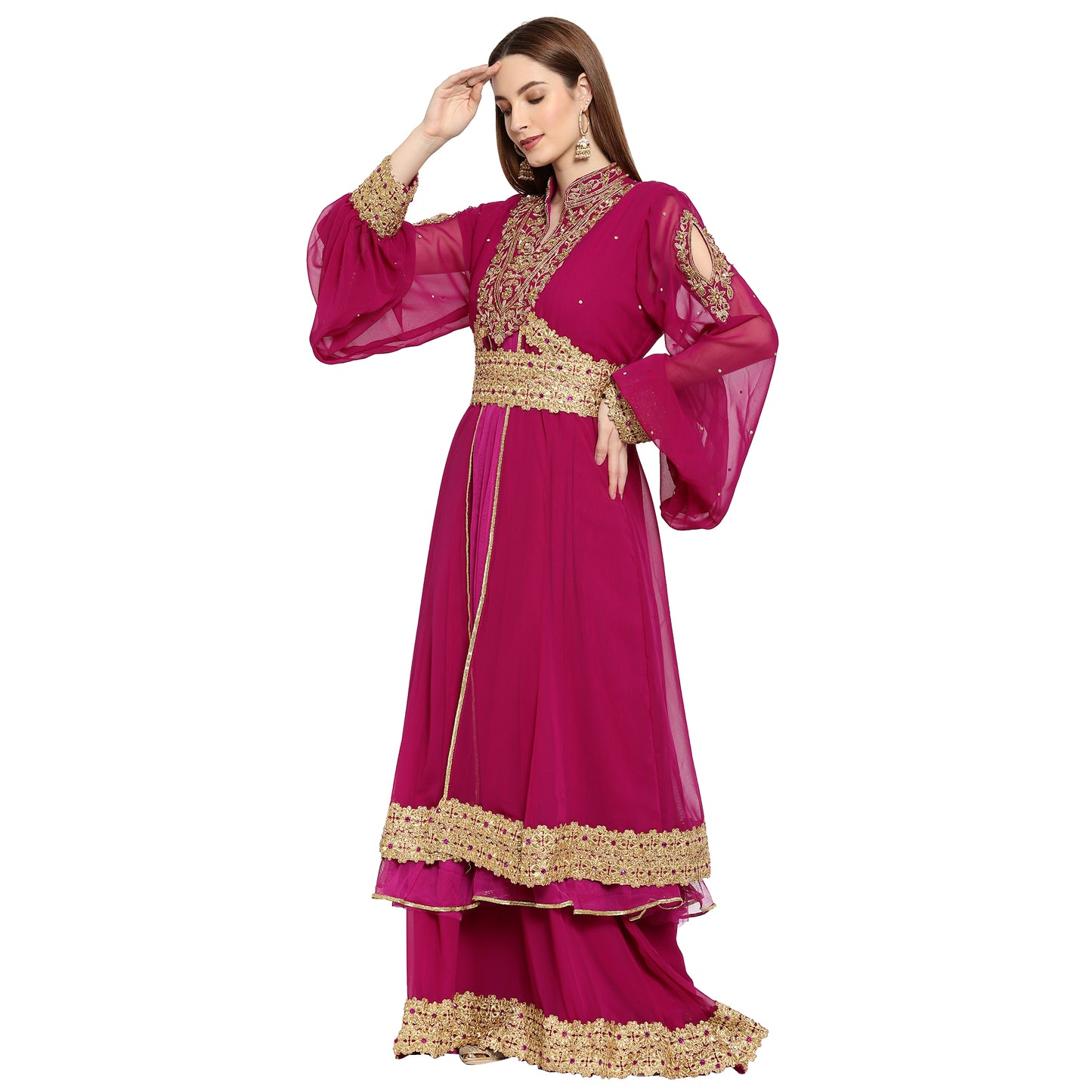 Arabian Jalabiya Party Gown - Maxim Creation