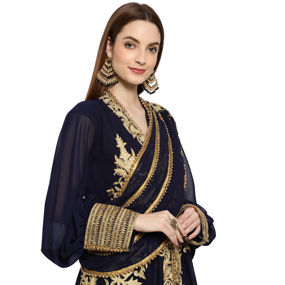
                  
                    Wedding Gown Embroidered Dress - Maxim Creation
                  
                