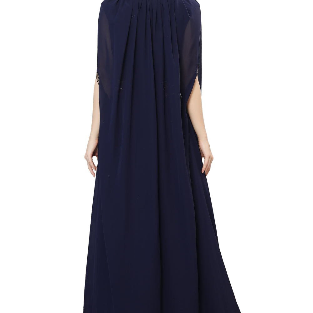 
                  
                    Navy Blue Karakou Algerian Caftan Mermaid Gown - Maxim Creation
                  
                