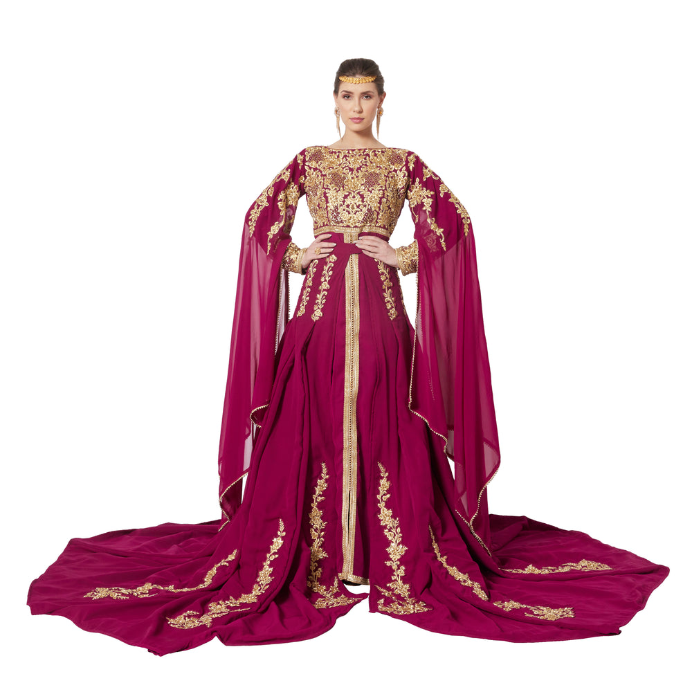 
                  
                    Modern Designer Kaftan Wedding Gown - Maxim Creation
                  
                