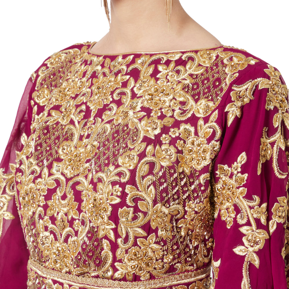
                  
                    Modern Designer Kaftan Wedding Gown - Maxim Creation
                  
                