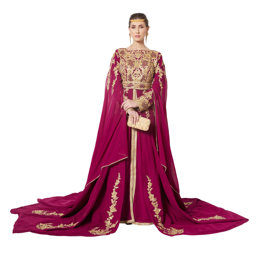 
                  
                    Modern Designer Kaftan Wedding Gown - Maxim Creation
                  
                