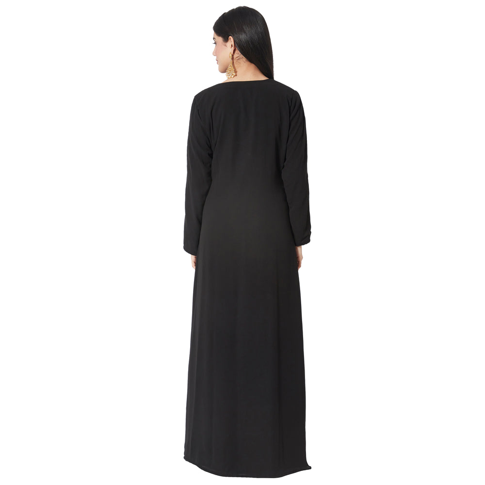 
                  
                    Crystal Stuudded Kaftan Hand Embroidered Takchita - Maxim Creation
                  
                