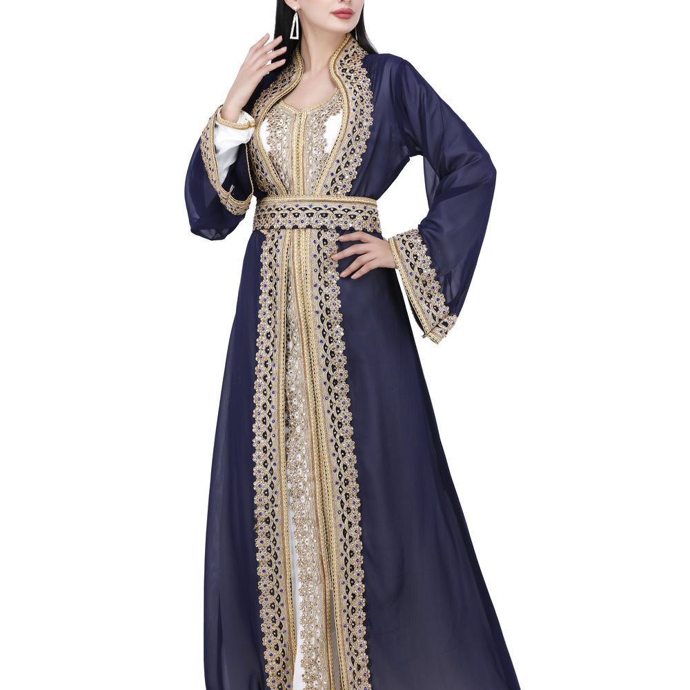 
                  
                    Designer Takchita Dubai Kaftan Gown Bridesmaid Dress - Maxim Creation
                  
                