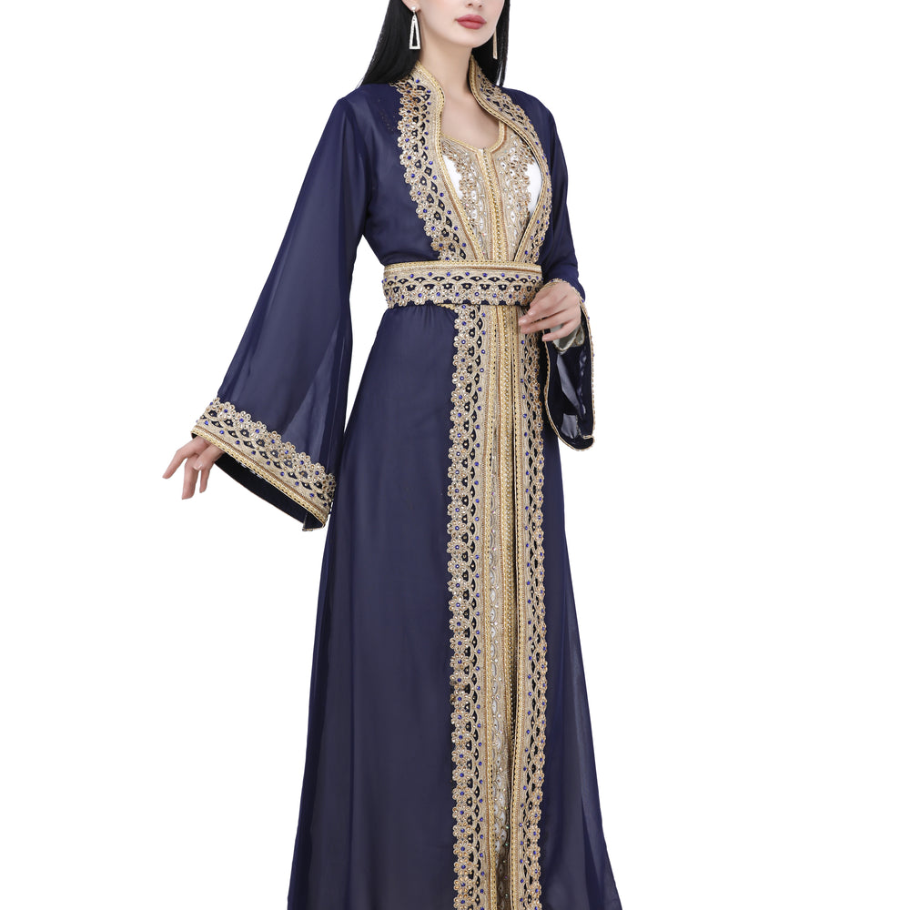 
                  
                    Designer Takchita Dubai Kaftan Gown Bridesmaid Dress - Maxim Creation
                  
                