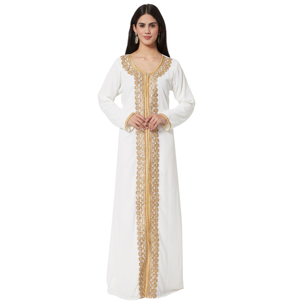 
                  
                    Designer Takchita Dubai Kaftan Gown Bridesmaid Dress - Maxim Creation
                  
                
