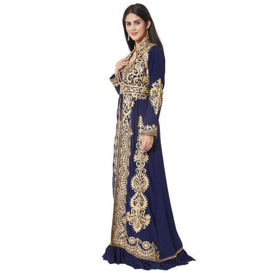 Dubai Kaftan Gown Jasmine Bridesmaid Dress - Maxim Creation