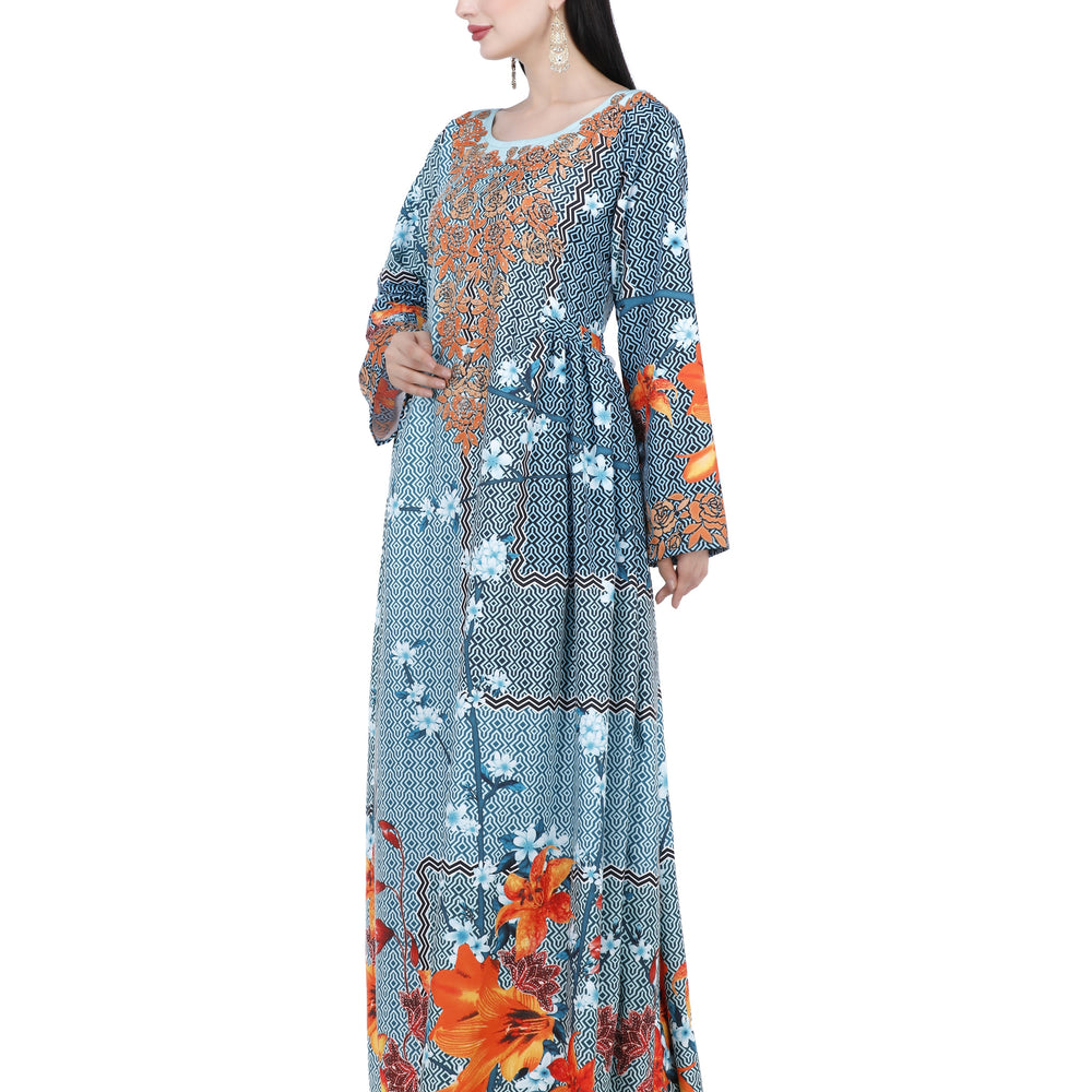 
                  
                    Digital Print Geometric Print Party Gown - Maxim Creation
                  
                