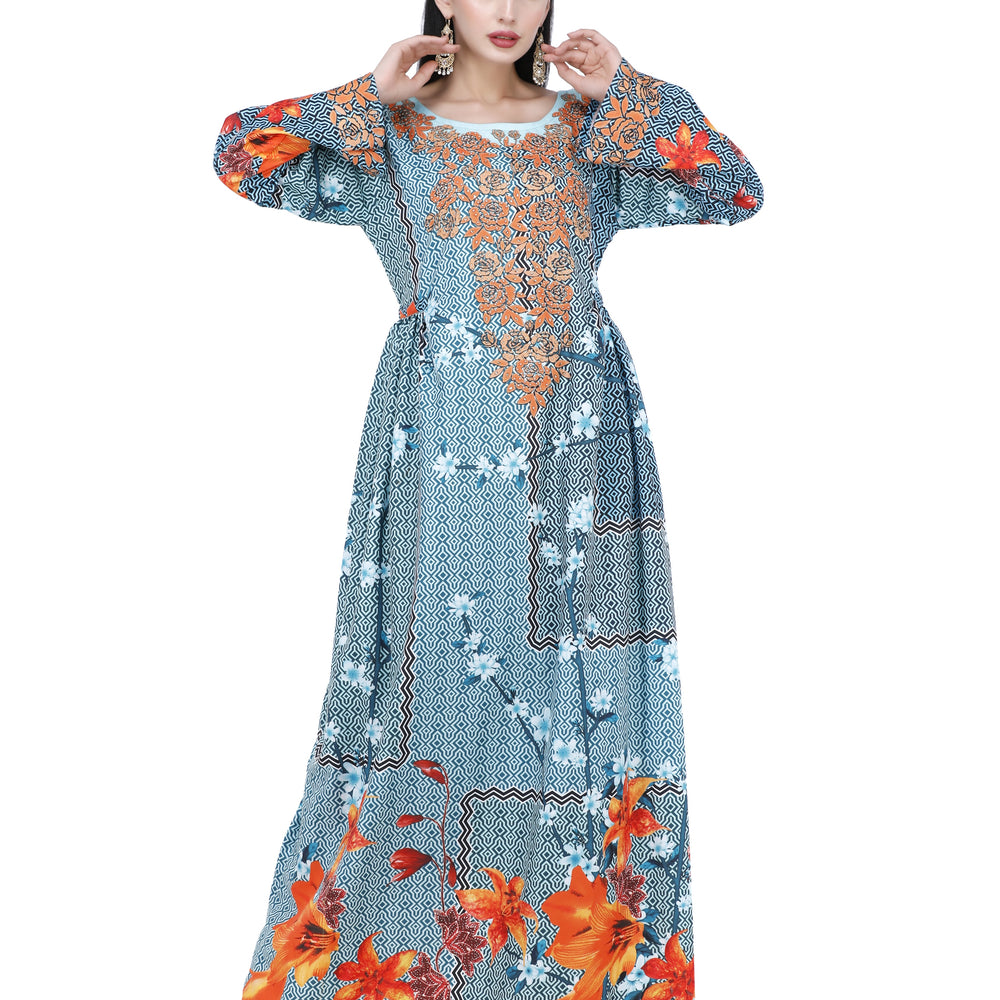 
                  
                    Digital Print Geometric Print Party Gown - Maxim Creation
                  
                