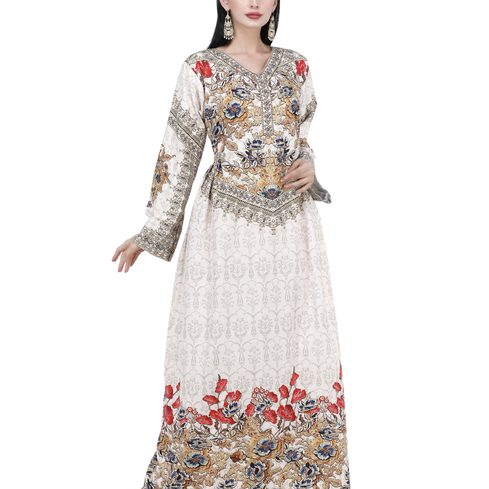 
                  
                    Digital 3D Print Maxi Long Party Dress With Crystal - Maxim Creation
                  
                