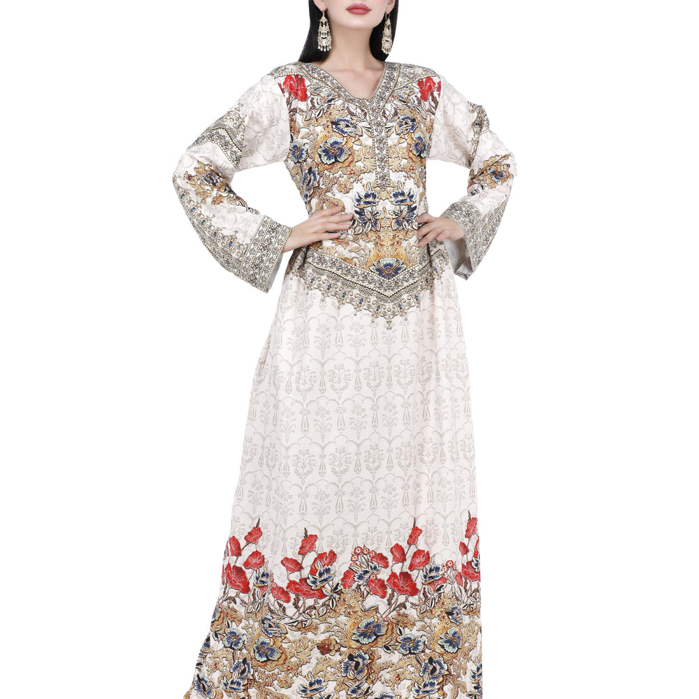 
                  
                    Digital 3D Print Maxi Long Party Dress With Crystal - Maxim Creation
                  
                