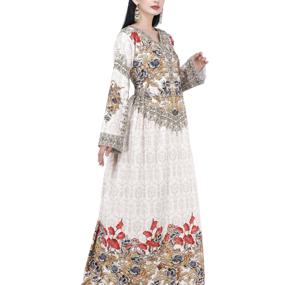 
                  
                    Digital 3D Print Maxi Long Party Dress With Crystal - Maxim Creation
                  
                