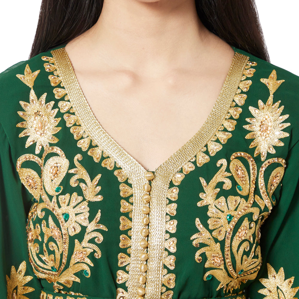 
                  
                    Traditional Kaftan Handcrafted Arabian Djellaba Khaleeji Thobe Mother + Daughter Set - Maxim Creation
                  
                