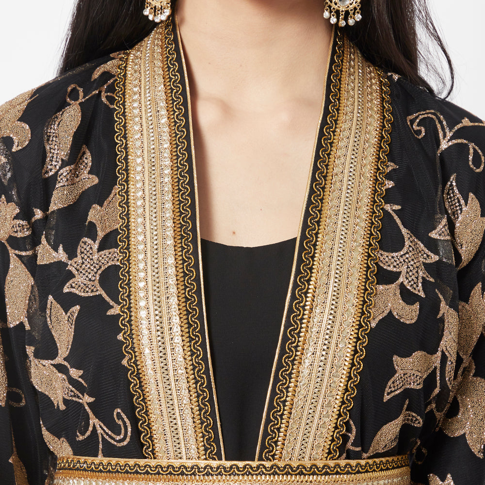 
                  
                    Arabian Thobe Partywear Kaftan Gown Mother + Daughter Combo Set - Maxim Creation
                  
                