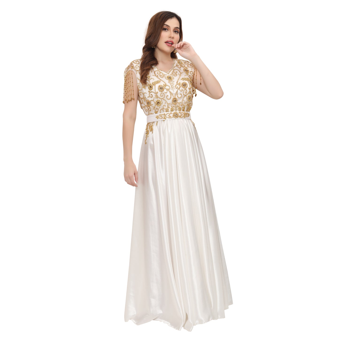 Modern Takchita Moroccan Caftan Party Wear Prom-Dress - Maxim Creation