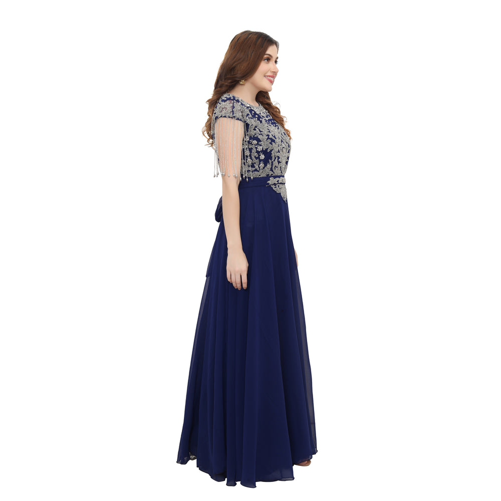 
                  
                    Women's Party Dress Embroidered Maxi Gown - Maxim Creation
                  
                