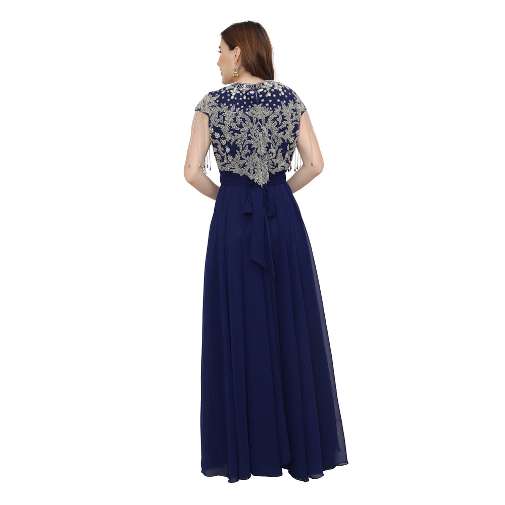 
                  
                    Women's Party Dress Embroidered Maxi Gown - Maxim Creation
                  
                