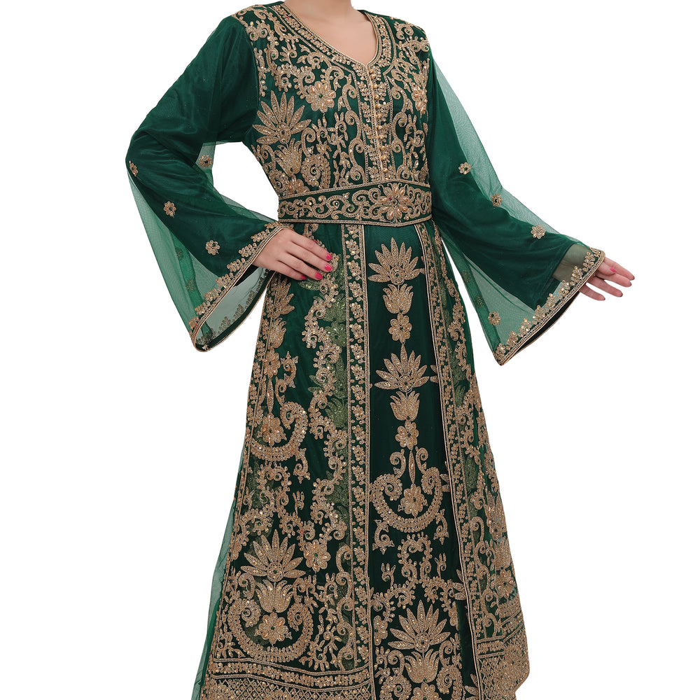 
                  
                    Tripoli Collection Caftan Henna Party Kaftan Thobe - Maxim Creation
                  
                