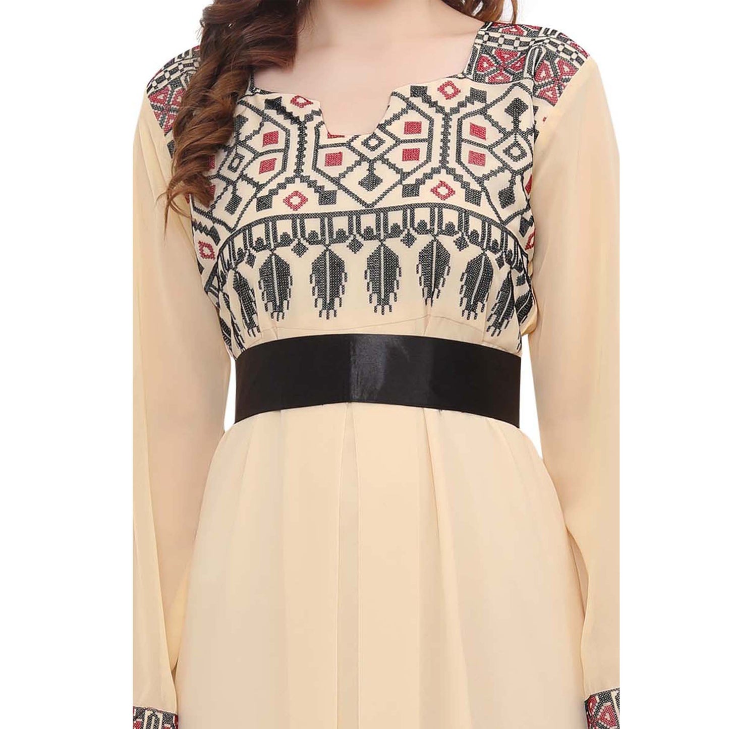 Designer Farasha Evening Henna Tea Party Gown - Maxim Creation