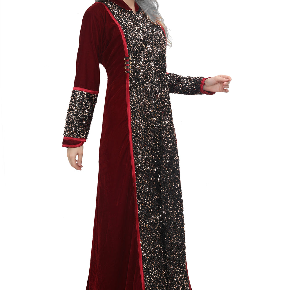 
                  
                    Game of Throne Queen Dress Maroon Gown | Costume - Maxim Creation
                  
                