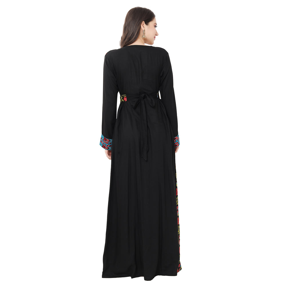
                  
                    Traditional Kaftan Gown in Multicolor Embroidery - Maxim Creation
                  
                