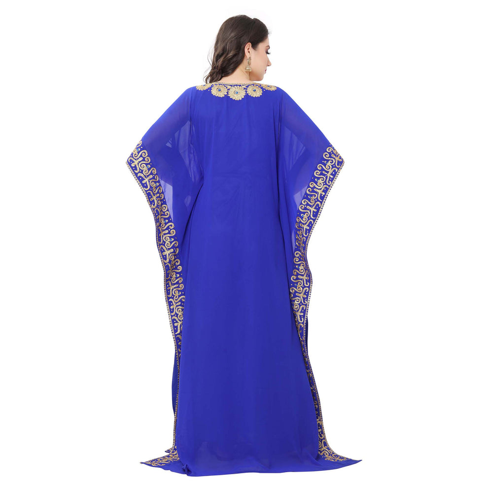 
                  
                    Flower Design Kaftan Designer Farasha Maxi Dress - Maxim Creation
                  
                