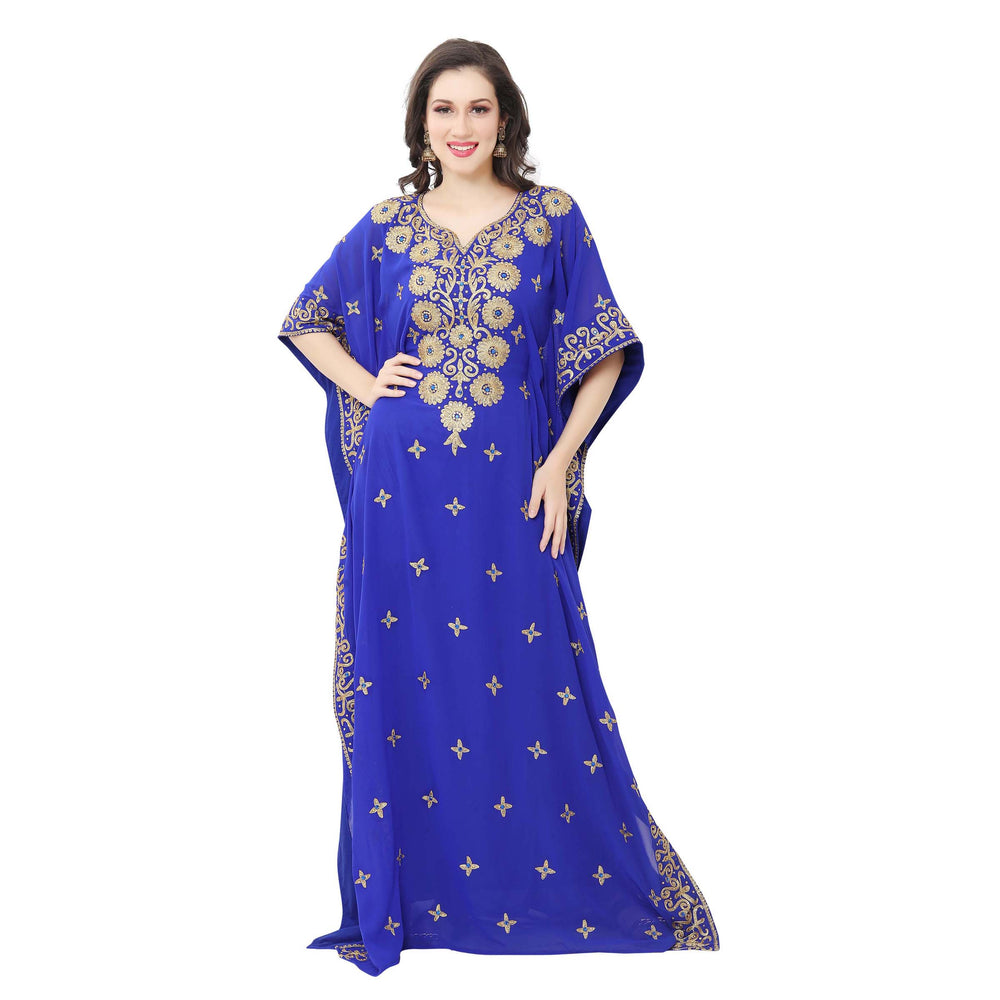 
                  
                    Flower Design Kaftan Designer Farasha Maxi Dress - Maxim Creation
                  
                