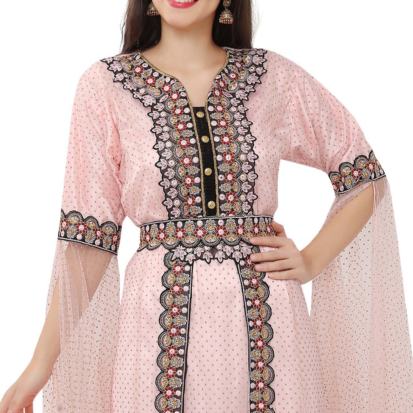 Dubai Farasha Caftan Evening Tea Party Gown - Maxim Creation