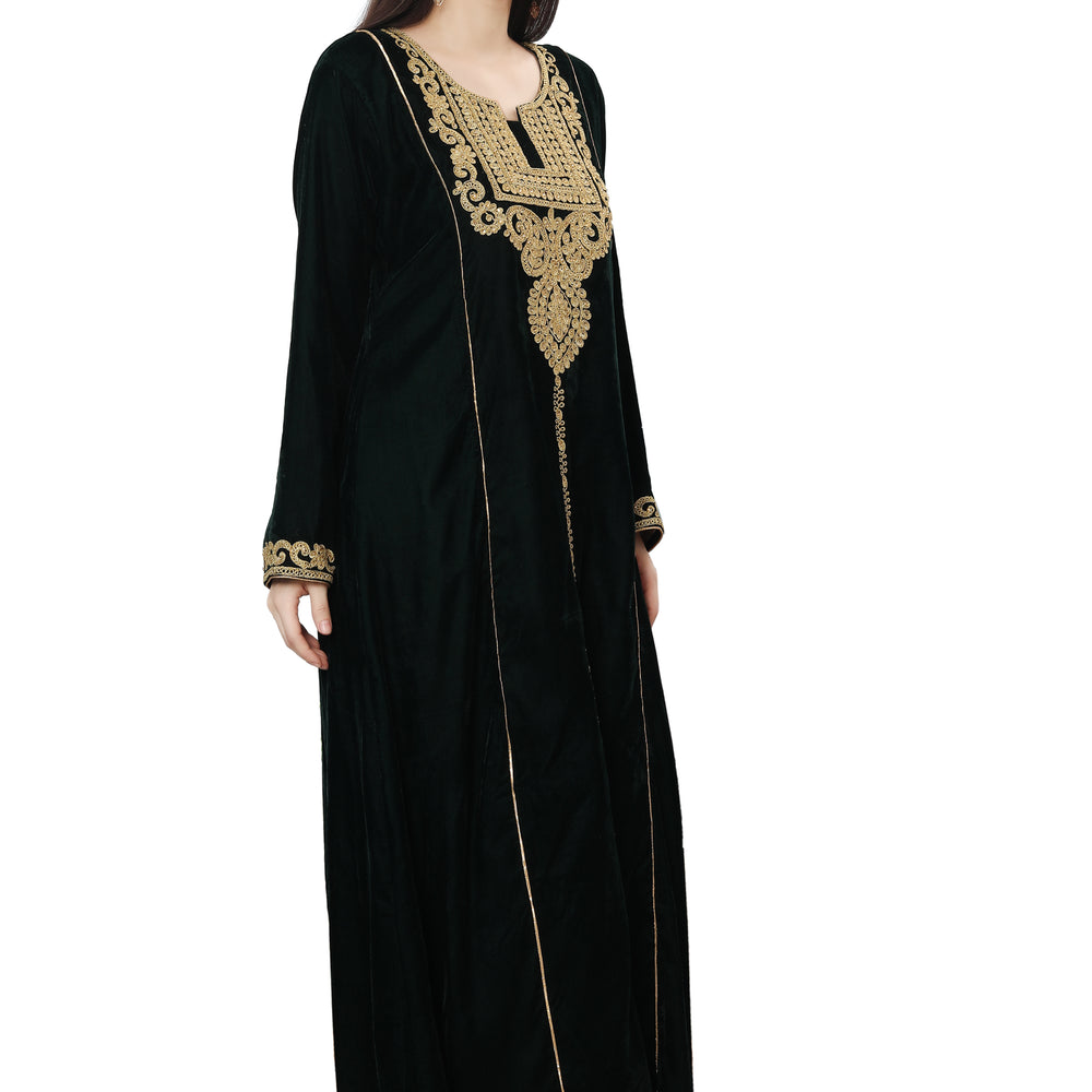 
                  
                    Designer Jalabiya Evening Henna Tea Party Gown - Maxim Creation
                  
                