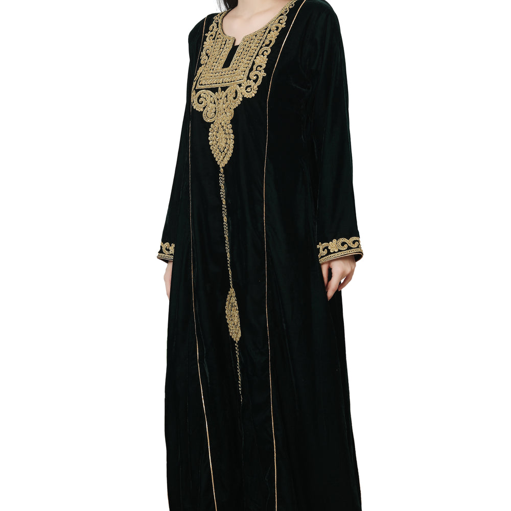 
                  
                    Designer Jalabiya Evening Henna Tea Party Gown - Maxim Creation
                  
                