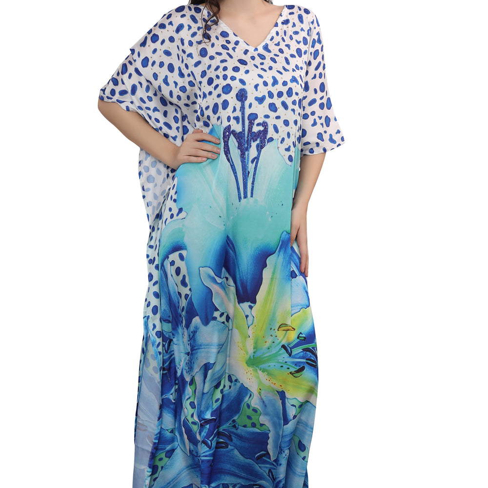 
                  
                    Arabian Dress With Digital kaftan Party Gown - Maxim Creation
                  
                