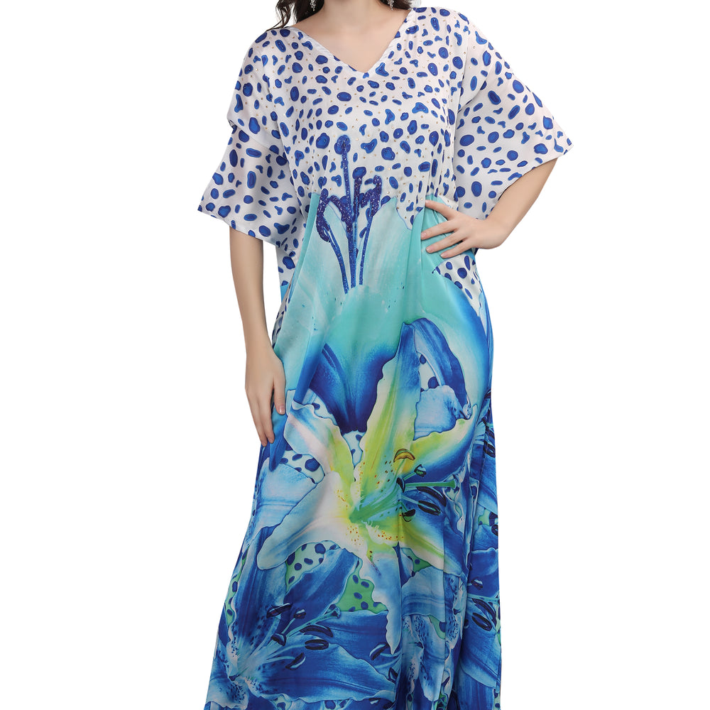 
                  
                    Arabian Dress With Digital kaftan Party Gown - Maxim Creation
                  
                
